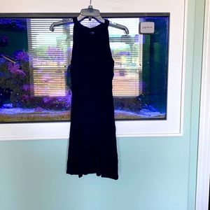 Black halter-like top rayon dress